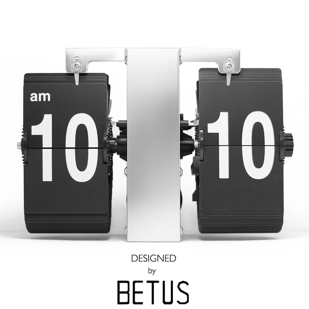 Retro Style Flip Desk Shelf Clock Betus