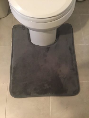 U-Shaped Contour Memory Foam Toilet Mat photo review