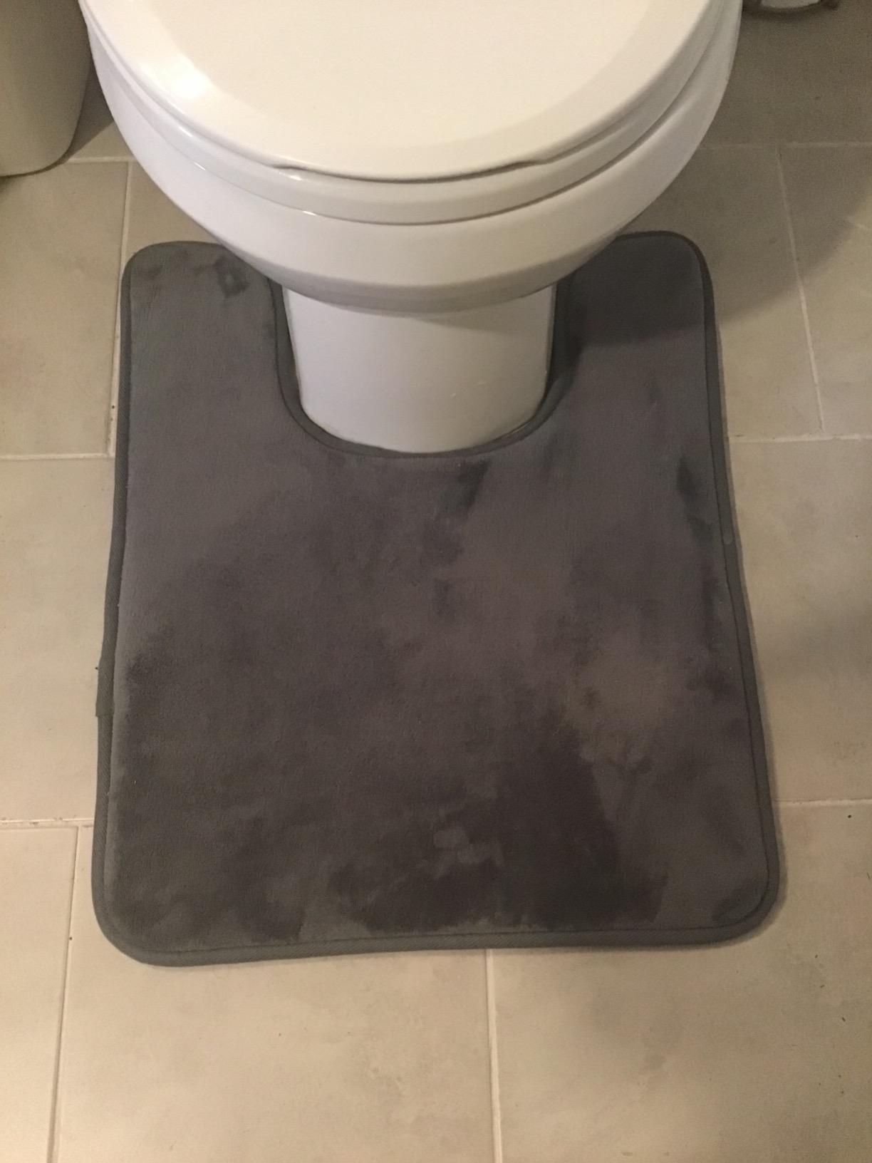 UShaped Contour Memory Foam Toilet Mat Betus