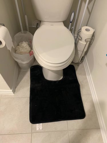U-Shaped Contour Memory Foam Toilet Mat photo review
