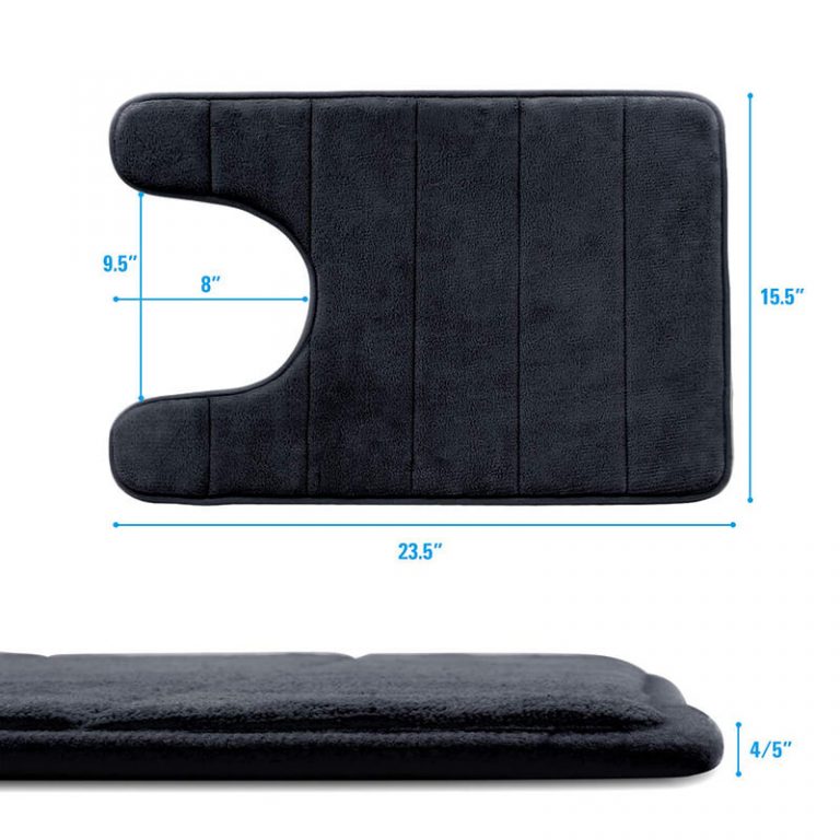 UShaped Contour Memory Foam Toilet Mat Betus