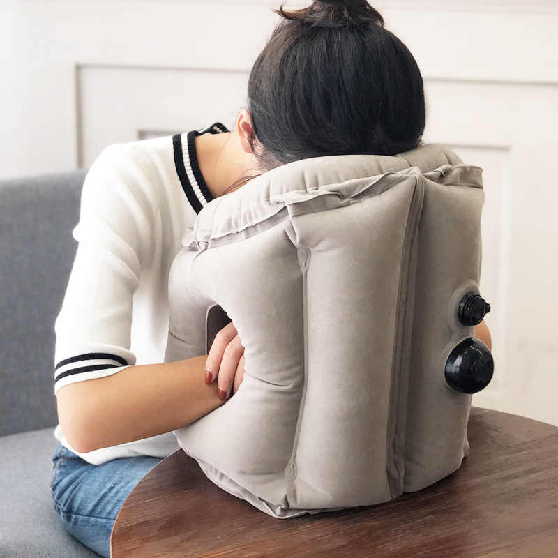 smart travel inflatable travel lumbar pillow