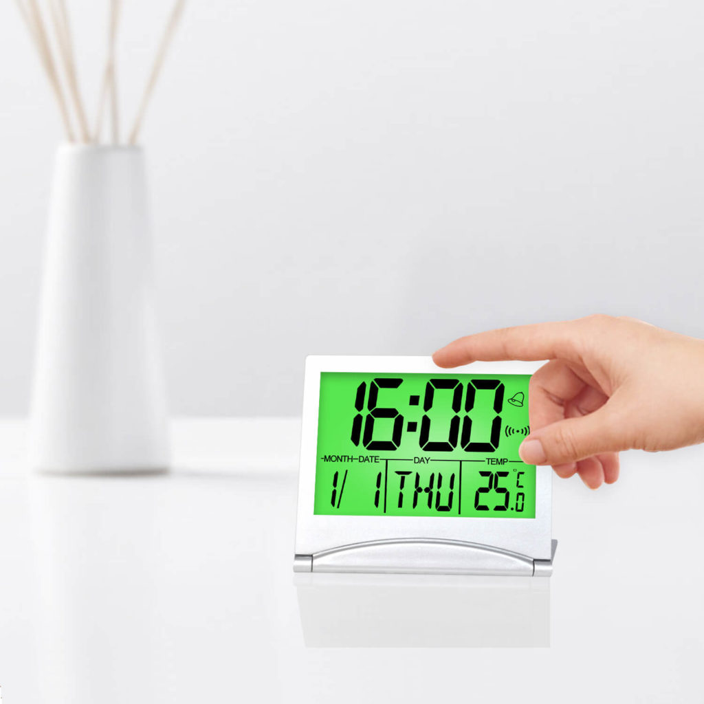 Digital Travel Alarm Clock with Green Backlight Betus