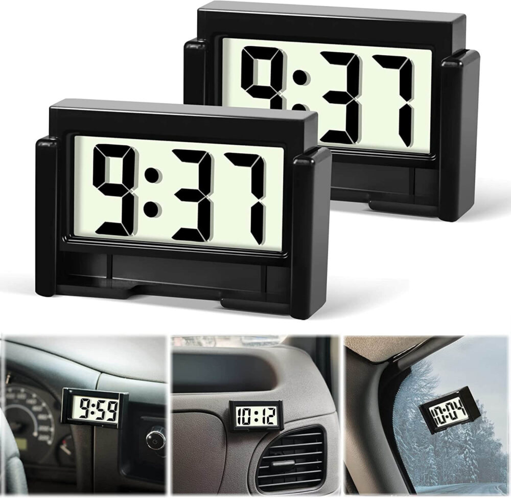 Car Dashboard Digital Clock (Pack of 2)