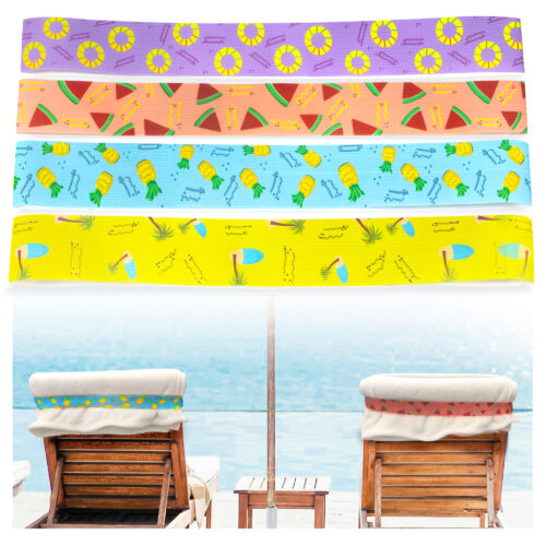 Beach Towel Bands 4 Pack