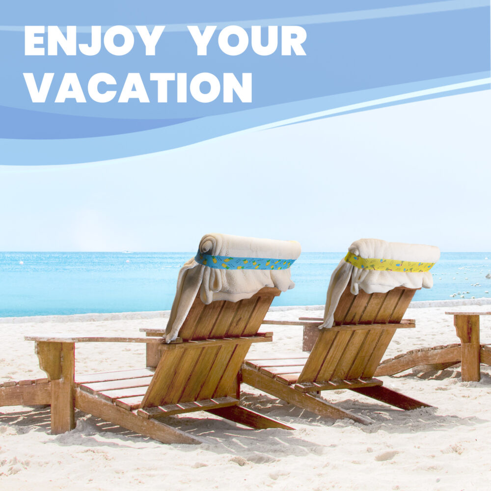 Beach Towel Bands 4 Pack - Image 6