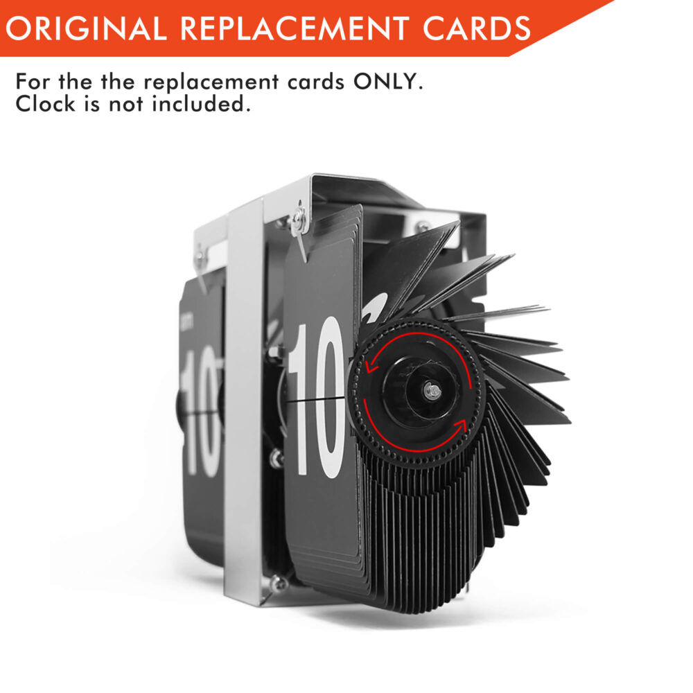 Flip Desk Shelf Clock Replacement Card-Hour/Minute Cards - Image 4