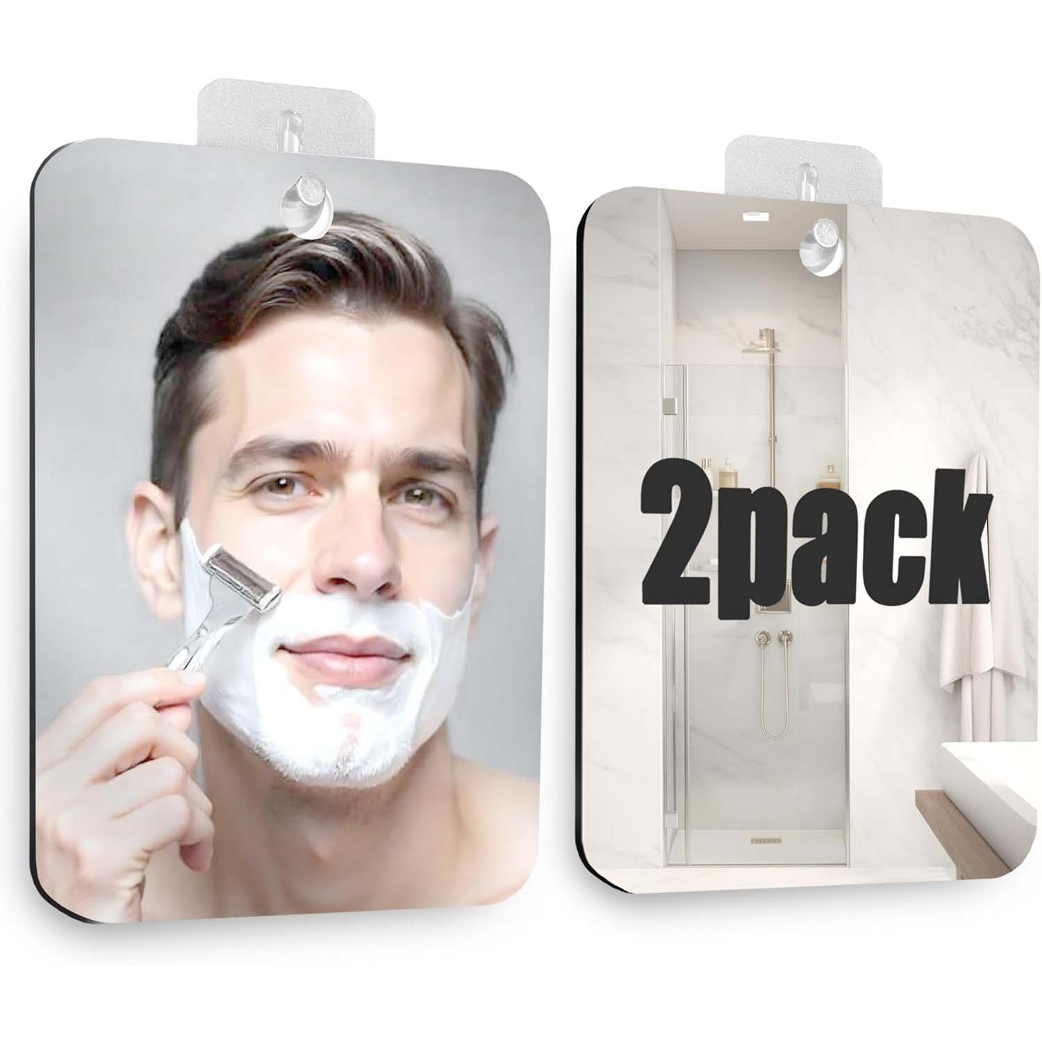 Shower Mirror Fogless for Shaving